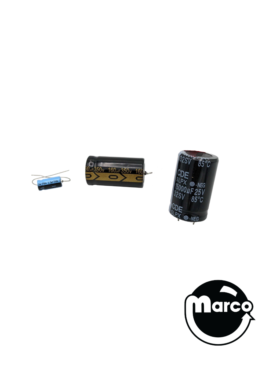 Capacitor kit - Bally solenoid driver/voltage regulator A3