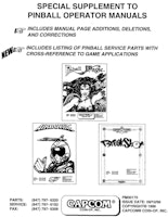 Capcom Pinball Supplements