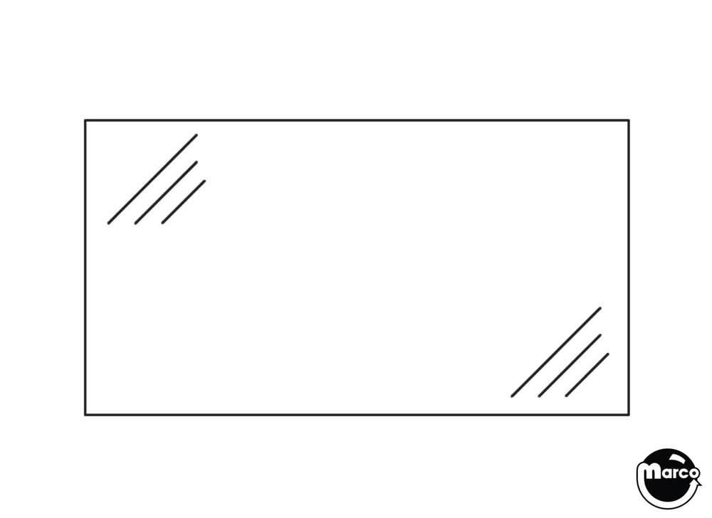 Acetate instruction/score card cover 2-1/4 x 6 inch