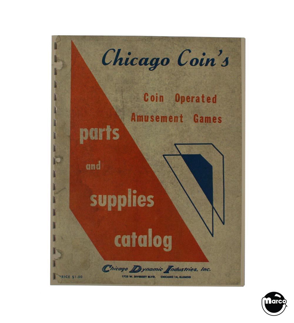 CCM61 - Chicago Coin Machine 1961 Parts Catalog - Marco