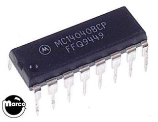IC - 16 pin DIP 12 bit binary counter MC14040BCPG