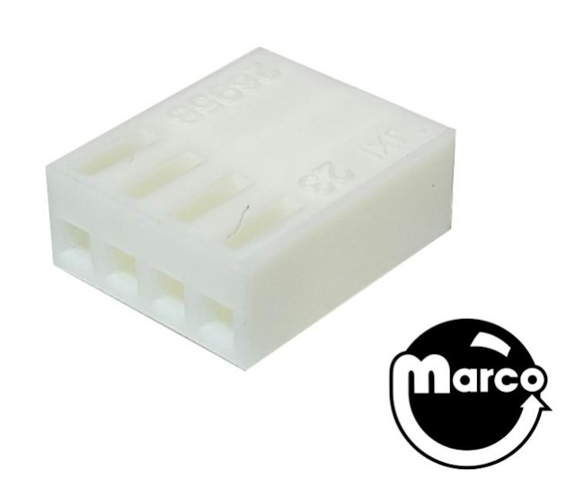 Connector .100 inch 4 position female 22-01-2047