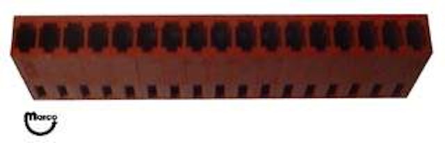 Connector .100 inch 17 position female 22-01-2171