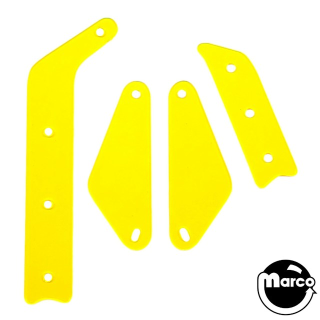TWILIGHT ZONE (Bally) Fluorescent Guard YELLOW (4)