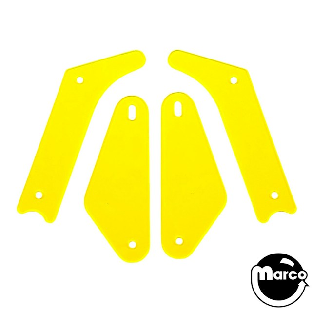 CACTUS CANYON (Bally/CGC) FLUORESCENT GUARD YELLOW (4)