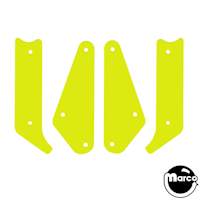 BLACK KNIGHT SOR (Stern) Fluorescent Guard Yellow (4)