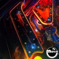 BLACK KNIGHT SOR (Stern) Fluorescent Guard Orange (4)