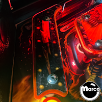 BLACK KNIGHT SOR (Stern) Fluorescent Guard Red (4)