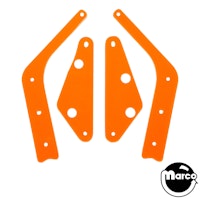JURASSIC PARK (Stern SPI) FLUORESCENT GUARD ORANGE (4)