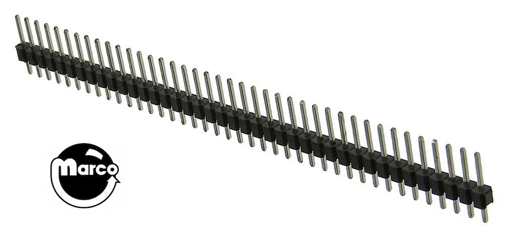 Header male .100 inch 40 position snap apart