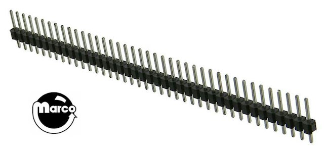 Header male .100 inch 40 position snap apart