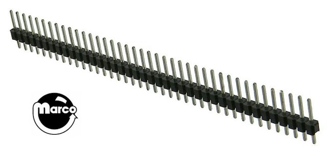 Header male .100 inch 40 position snap apart