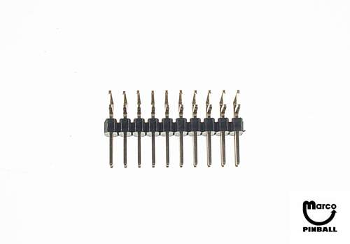 Connector .100 inch double row 20 circuit rt