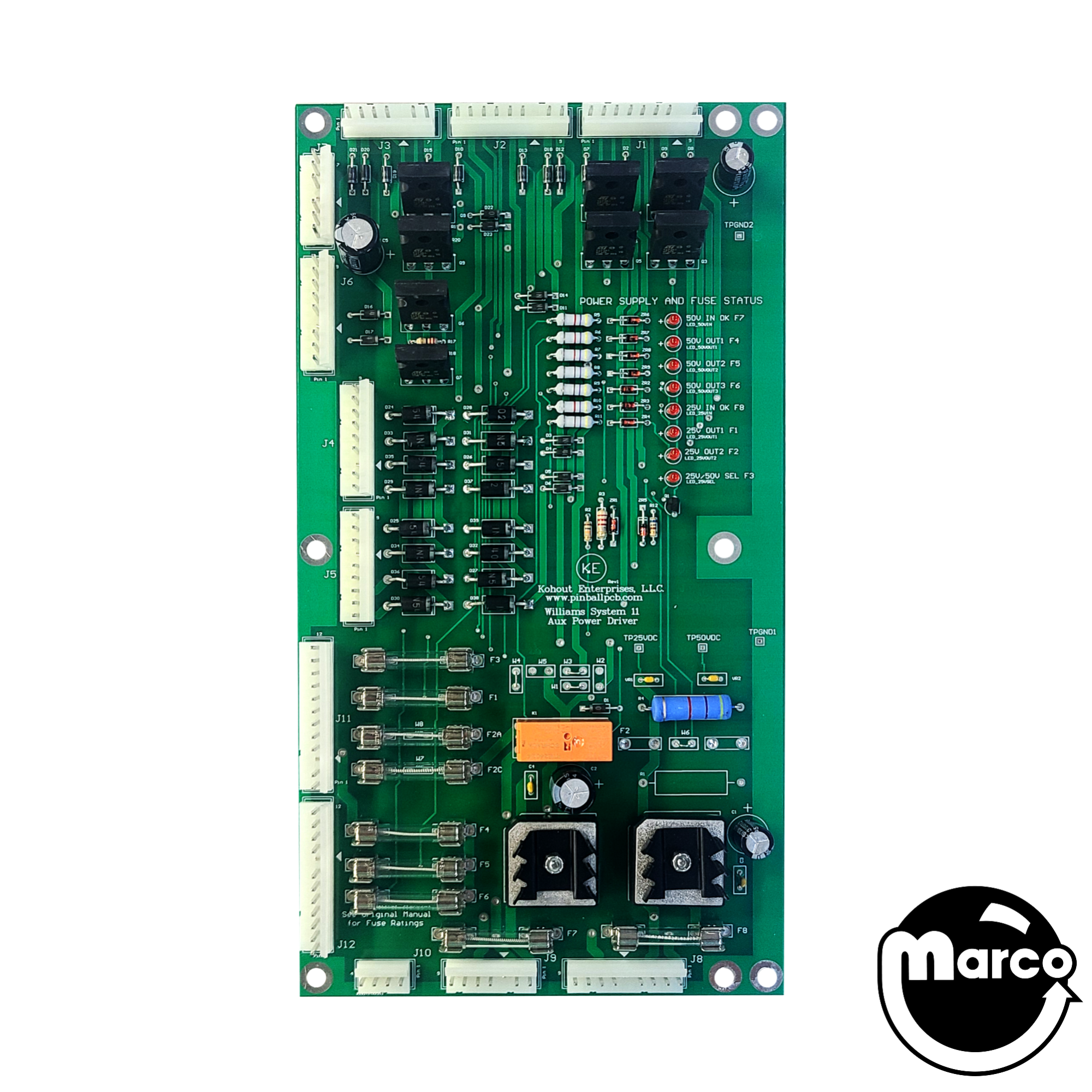 TRANSPORTER (Bally) Aux power driver board USE PTK-AUX-2008