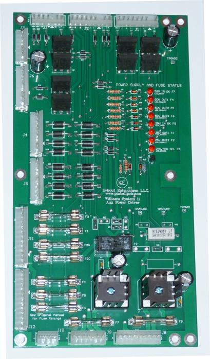 ROLLERGAMES (Williams) Aux power driver board USE PTK-AUX-576