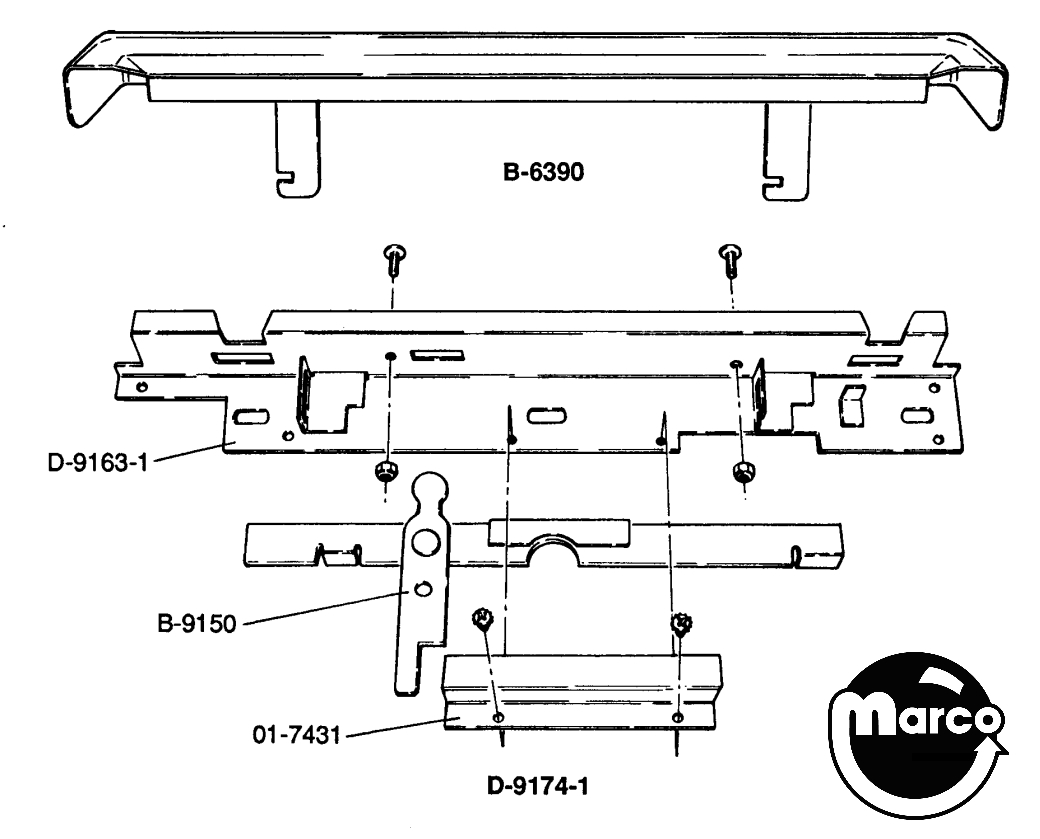 Lockbar receiver lever guide Wiliams
