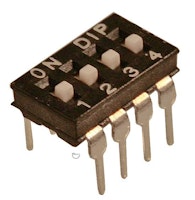 Switch - 4 bank DIP 8 pins