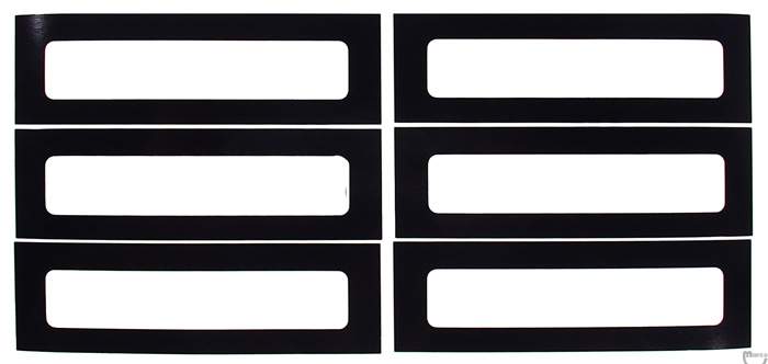 Display Masking - set of six (6)