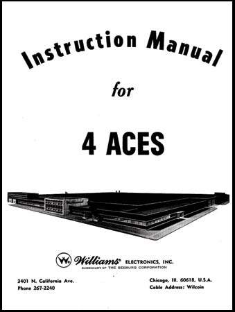 4 ACES (Williams) Instruction Manual
