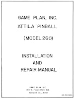 ATTILA THE HUN (Game Plan) Manual & Schematic