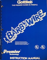 BARB WIRE (Gottlieb) Manual GERMAN