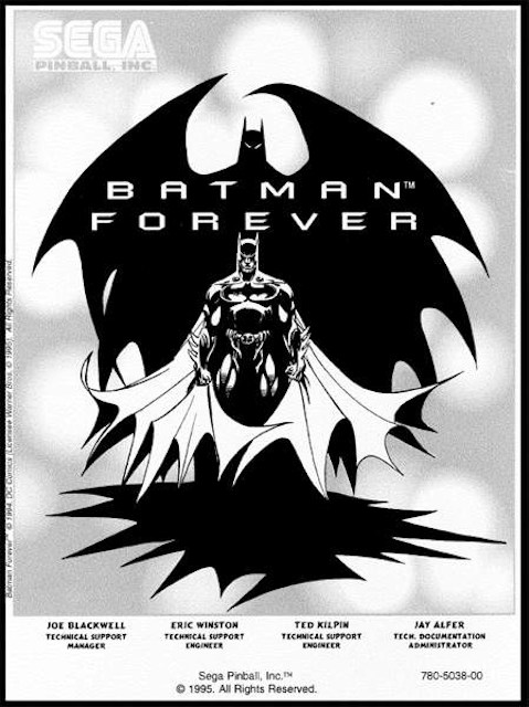 BATMAN FOREVER (Sega) Manual