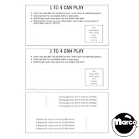 BIG VALLEY (Bally) Score Cards
