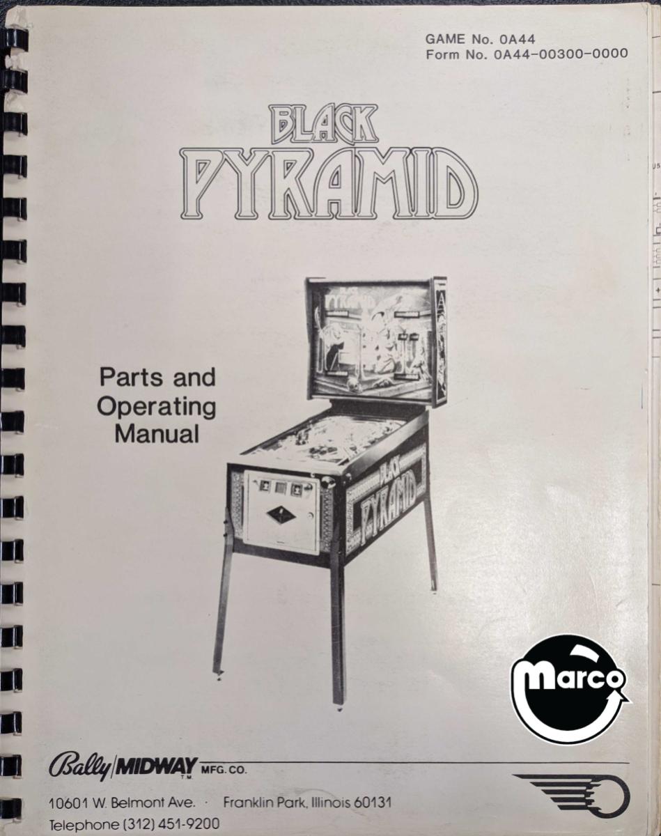 BLACK PYRAMID (Bally) Manual 0A44-00300-0000