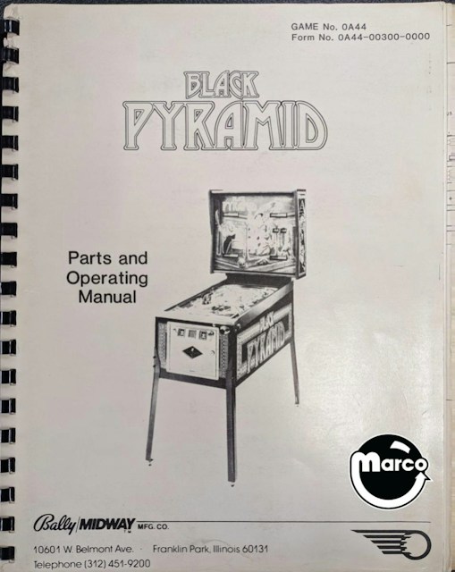 BLACK PYRAMID (Bally) Manual 0A44-00300-0000