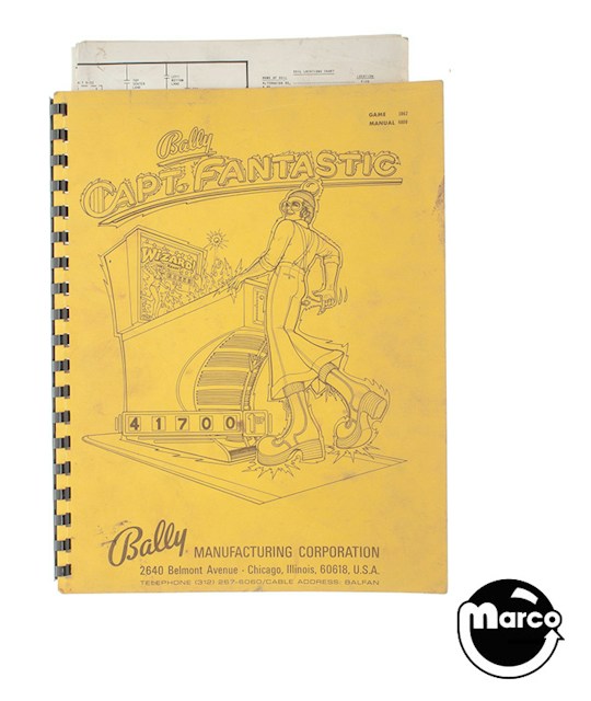 CAPTAIN FANTASTIC (Bally) Manual & Schematic