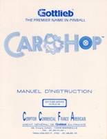 CAR HOP (Gottlieb) Manual FRENCH
