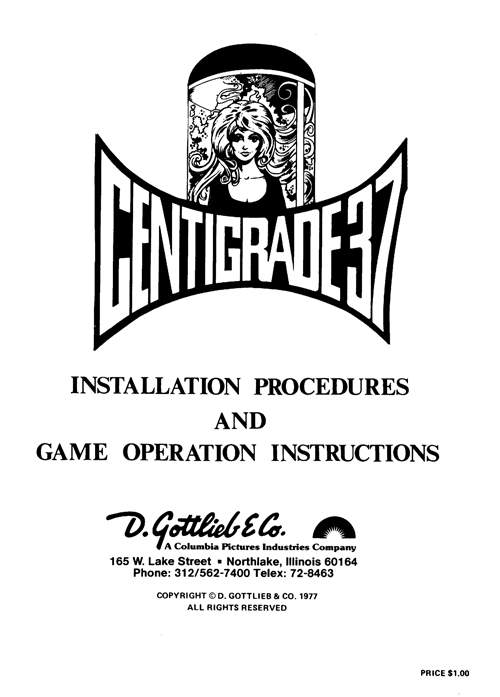 CENTIGRADE 37 (Gottlieb) Manual & Schematic