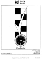 CHECKPOINT (Data East) Manual - Reprint