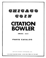 CITATION (Chicago Coin) Manual & Schem.