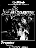 DEADLY WEAPON (Gottlieb) Manual