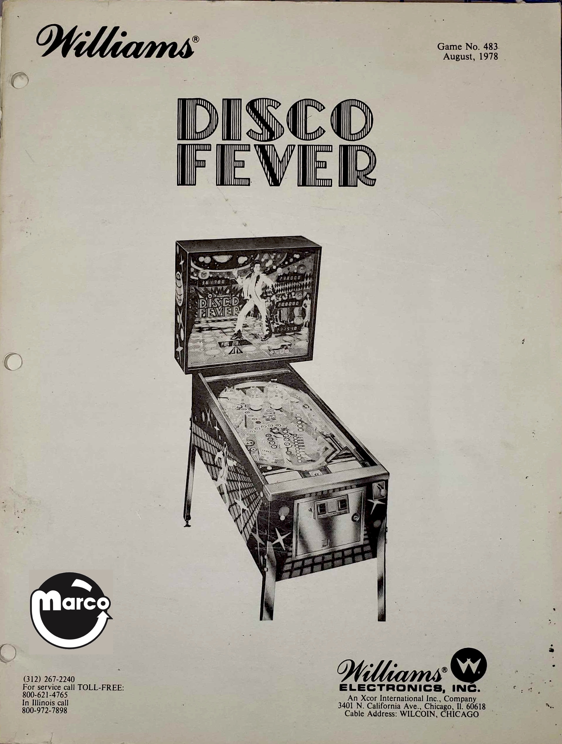 DISCO FEVER (Williams) Manual