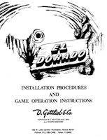 EL DORADO (Gottlieb 1975) Manual & Schematic