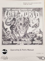 ESCAPE FROM LOST WORLD (Bally) Manual