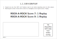 ROCK MAKERS (Bally) Score Cards (2)
