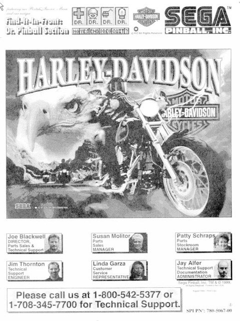 HARLEY DAVIDSON (Sega) Manual - Reprint