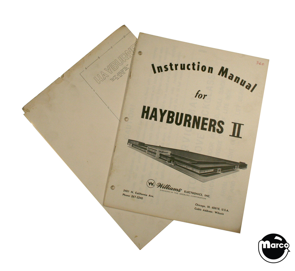 HAYBURNERS II (Williams 1968) Manual & Schematic