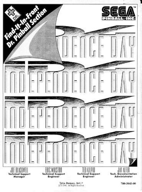 INDEPENDENCE DAY (Sega) Manual
