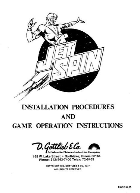 JET SPIN (Gottlieb) Manual