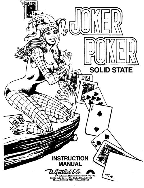 DOC1339 - JOKER POKER (Gottlieb) Manual SolidState - Marco
