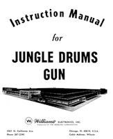 JUNGLE DRUMS GUN (Williams) Manual/Schem