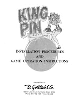 KING PIN (Gottlieb 1973) Manual/Schem.