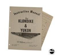 KLONDIKE and YUKON (Williams) Manual & Schematic