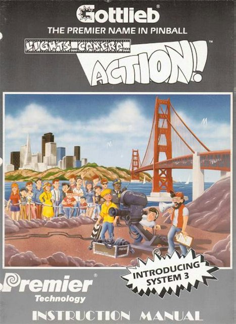 LIGHTS CAMERA ACTION (Gottlieb) Manual