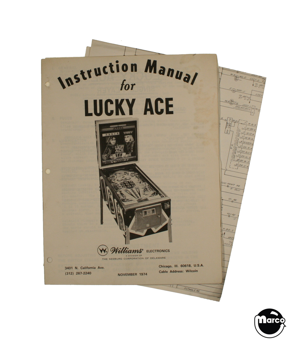 LUCKY ACE (Williams) Manual & Schematic