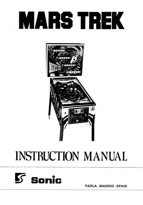 MARS TREK (Sonic) Manual & Schematic
